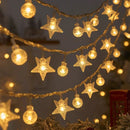 Luzes de corda LED para decoração de jardim ao ar livre Luzes de corda à prova d'água