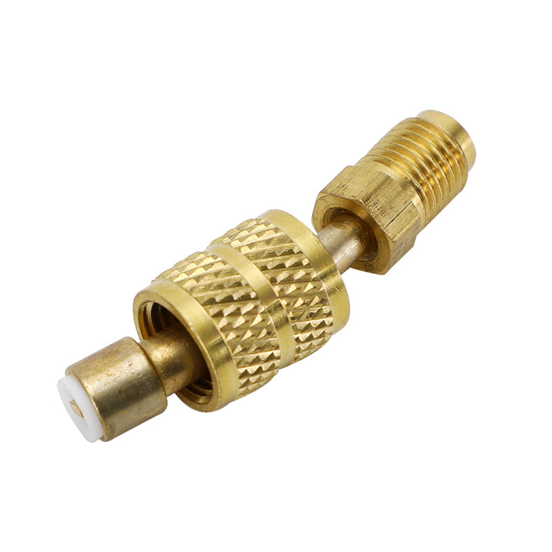 Adapter dzielony 3-częściowy R410A Gniazdo 5/16" SAE Wtyk 1/4" SAE - kolano 45°