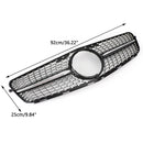 Schwarz Chrom Frontgrill Grill Passend Mercedes-Benz W204 C200 C300 08-14
