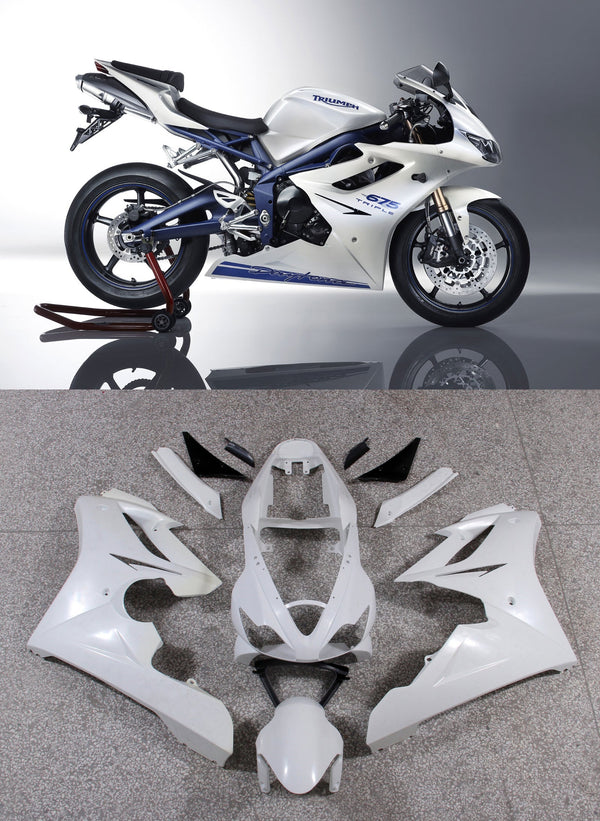 Verkleidungen 2006-2008 Triumph Daytona 675 Weiß Blau Daytona Generic