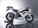 Carenagens 2006-2008 Triumph Daytona 675 Branco Azul Daytona Genérico
