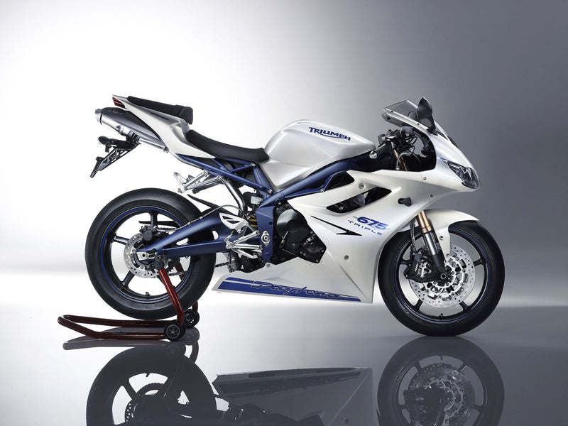 Owiewki 2006-2008 Triumph Daytona 675 Biały Niebieski Daytona Generic