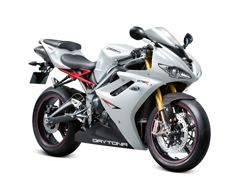 Carenagens 2006-2008 Triumph Daytona 675 Branco Preto Daytona Genérico