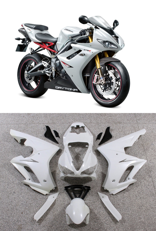 Verkleidungen 2009–2012 Triumph Daytona 675 Weiß Schwarz Daytona Racing Generic