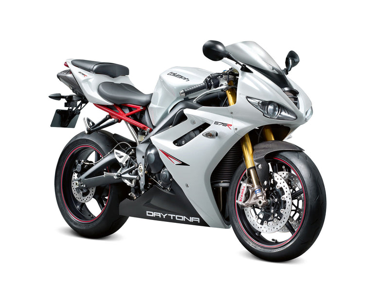 Carenagens 2009-2012 Triumph Daytona 675 Branco Preto Daytona Racing Generic