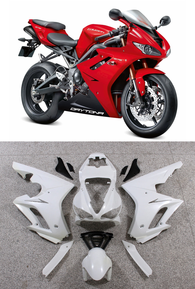 Fairings 2009-2012 Triumph Daytona Röd Svart Daytona Generisk