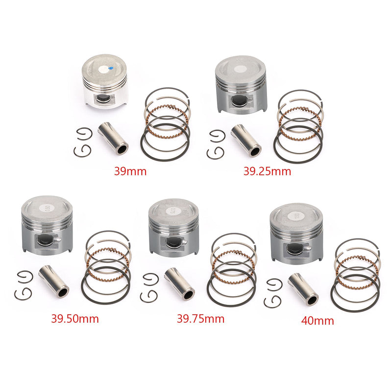 Stempelstiftringsett STD / +0,25 / +0,50 / +0,75 / +1,00 boring Honda C50 Cub CRF 50 F ST ZB Z 50 J/R 1985-2012