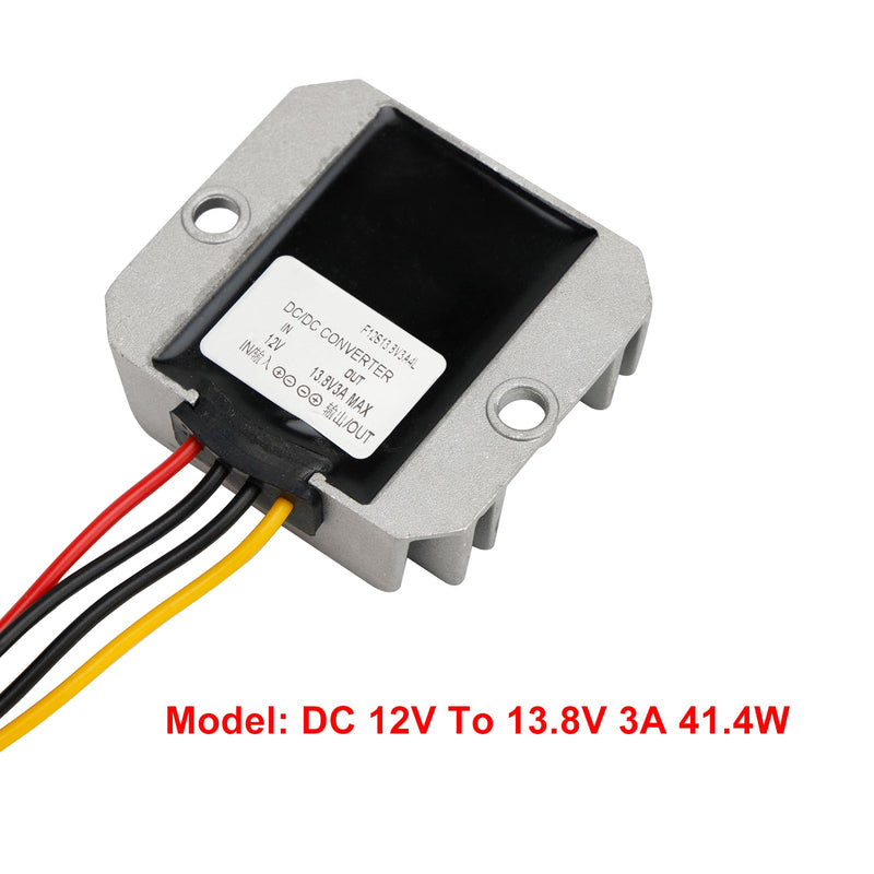 DC-DC 12V-13.8V 3A 41.4W Regulador convertidor de fuente de alimentación elevador a prueba de agua