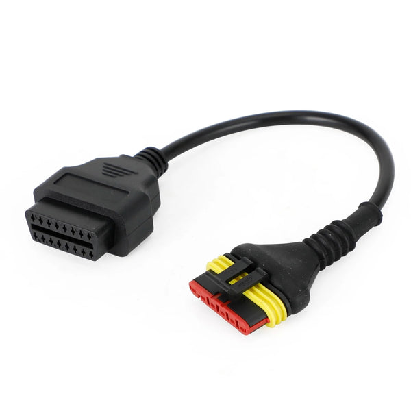 OBD2 6 pinos adaptador de leitor de código de diagnóstico cabo do scanner para motocicleta Benelli