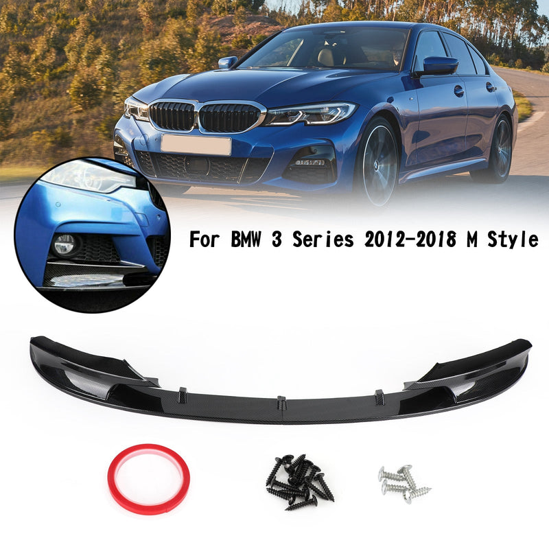 BMW F30 2012-2018 3-sarjan M Sport hiilikuitu auton etupuskurin spoileri huuli yleinen