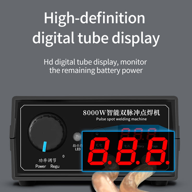 8000W Mini Punktschweißmaschine DIY Kit 18650 Batterie Punktschweißstift Werkzeuge