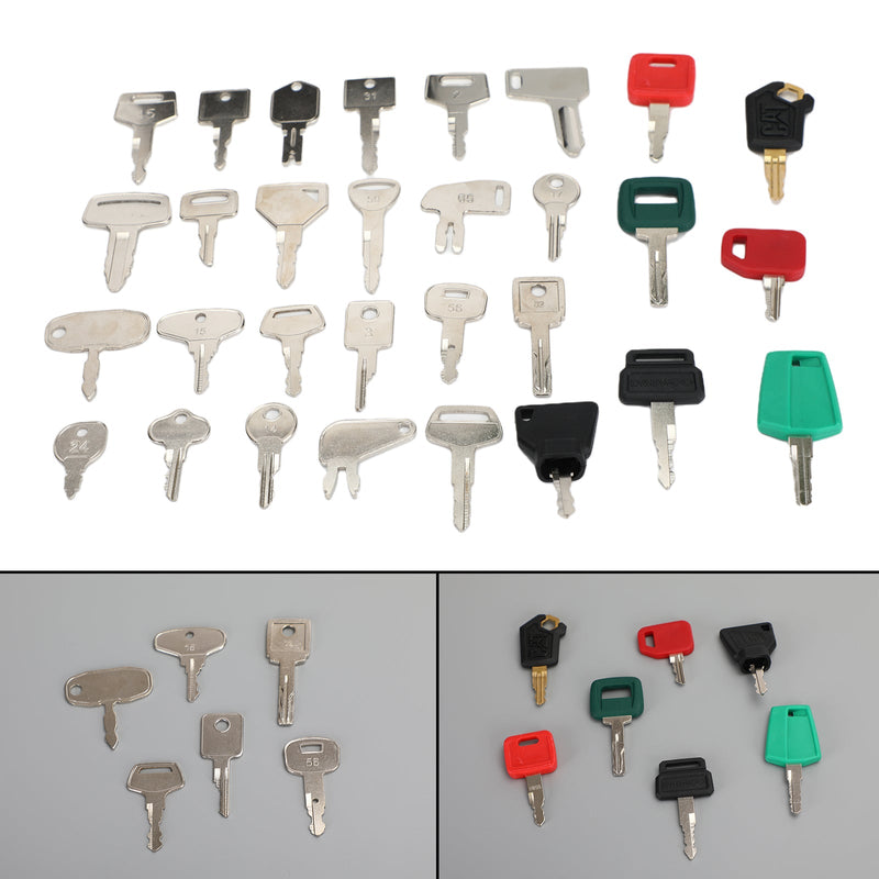 30 Schlüssel Heavy Equipment Master Set Construction Ignition Key Set