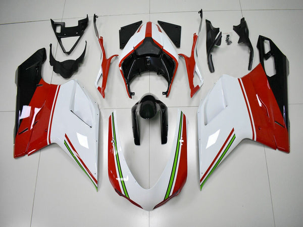 Conjunto de carenagem ABS adequado para Ducati 1098 1198 848 2007-2011 Genérico