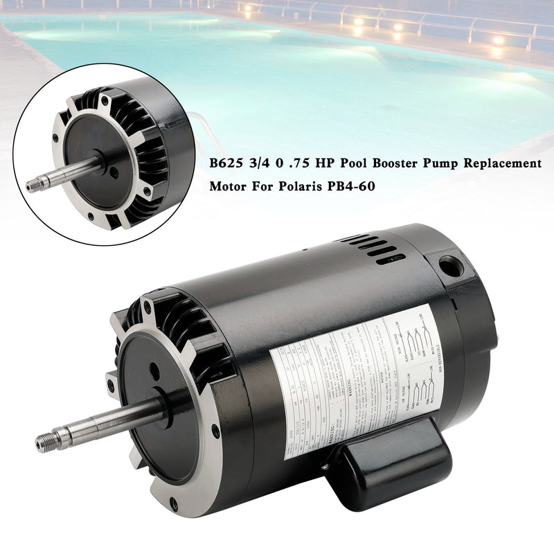 B625 3/4 0,75 HK Pool Booster Pump Reserve Motor for Polaris PB4-60