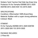Par de almofadas laterais de proteção do tanque para Yamaha XSR900/700 15-20 XSR155 19-20