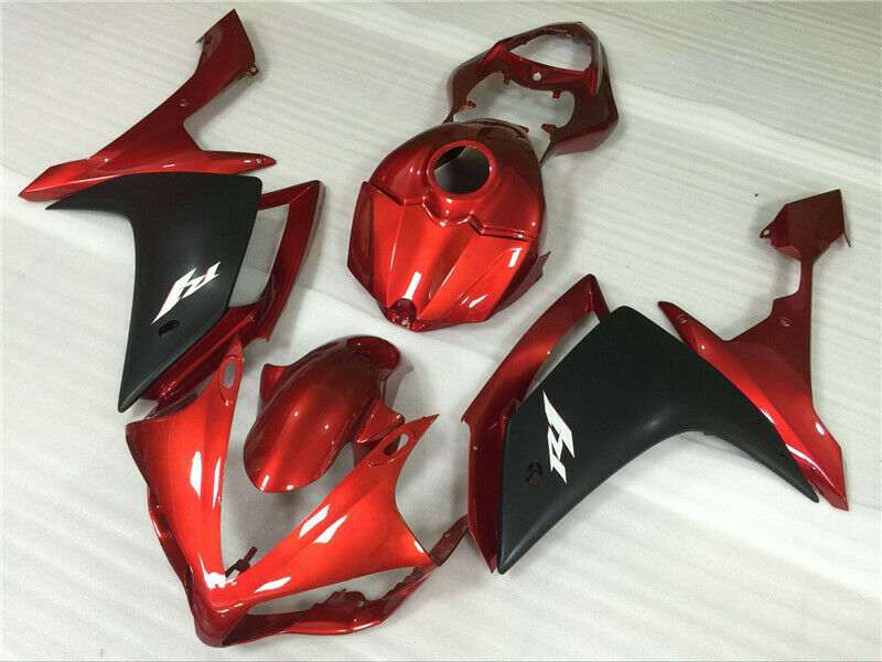 ABS Injection Plastic Fairing Kit för Yamaha YZF R1 2007-2008 Orange Generic