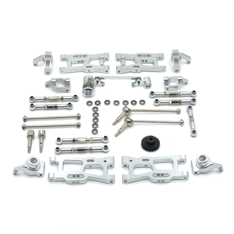 Kit de peças RC de atualização de 12 peças para Wltoys 144001 144002 124016 124017 124018 124019