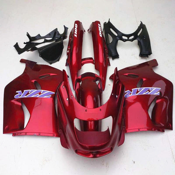 Amotopart Kawasaki ZZR1100 1993-2003 Juego de carenado Cuerpo Plástico