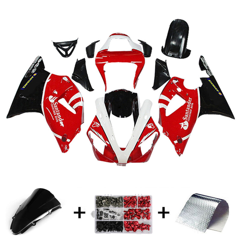 Conjunto de carenagens Amotopart para Yamaha YZF 1000 R1 2000-2001, corpo, plástico, ABS