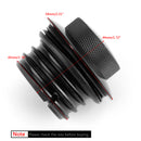 Sportster Černý splachovací vyskakovací uzávěr plynové nádrže Šroub palivové nádrže