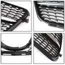 Schwarz Chrom Frontgrill Grill Passend Mercedes-Benz W204 C200 C300 08-14