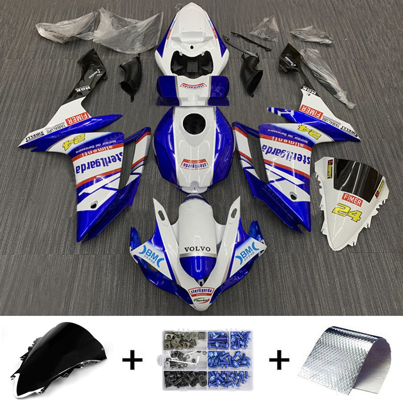 Amotopart kåpa set för Yamaha YZF 1000 R1 2007-2008, kropp, plast, ABS