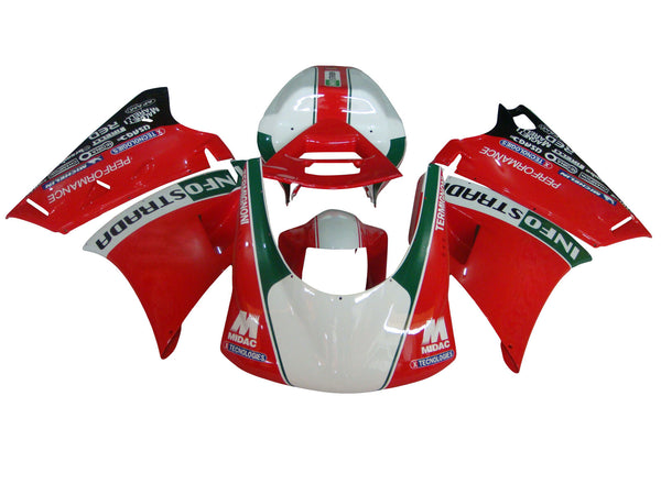 Kåpesett kropp ABS egnet for Ducati 996 748 1996-2002 Generisk