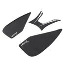 Protetor de tanque lateral de três tanques, adequado para Kawasaki Versysx300 2017-2020, borracha genérica