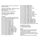 Kupplungssatz Stahl &amp; Reibscheiben passend für Yamaha YSR80 TZR50 TY50 MX80 GT80 Generic