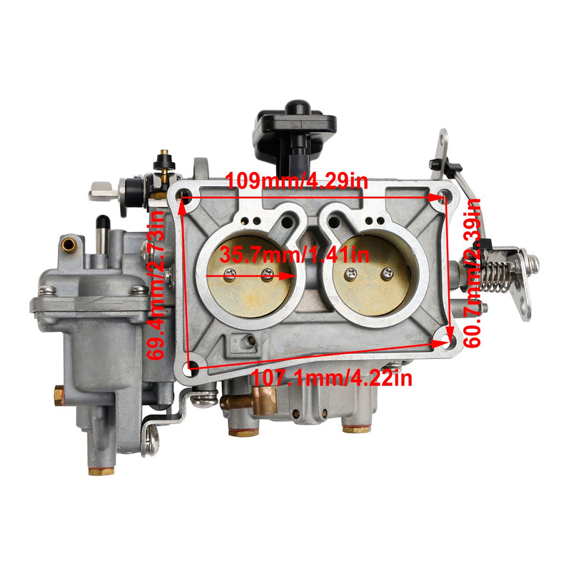 Motor fueraborda de carburador apto para SP36X-A de 2 tiempos de 36 CV