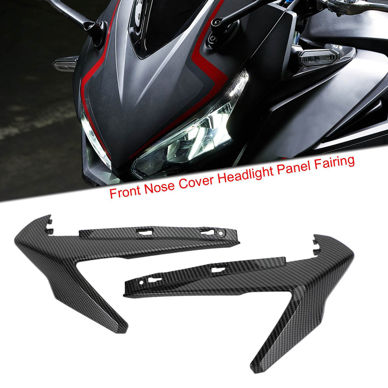 Honda CBR500R 2019-2021 Tampa do bico dianteiro Farol carenagem guarnição para carbono genérico