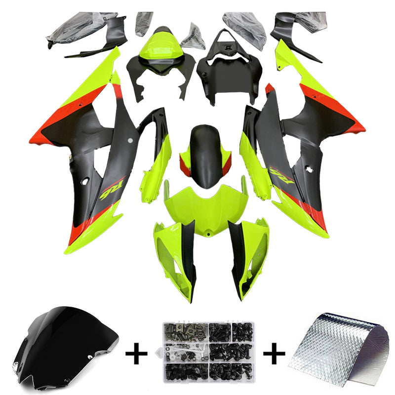 Amotopart kåpa set för Yamaha YZF 600 R6 2008-2016, kropp, plast, ABS