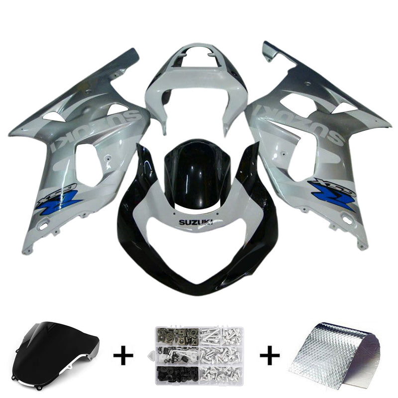 Amotopart Suzuki GSXR1000 2000-2002 K1 K2 kåpesett Karosseri plast ABS