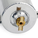 A captura de óleo do motor perplexo de alumínio pode 2x AN10 filtro de respiro de porta dupla prata genérico