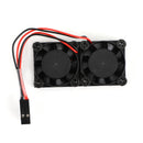Double Dual Cooling Fan Quadratisches Lüfter Modul mit Kühlkörper für Raspberry Pi 4B 3B+