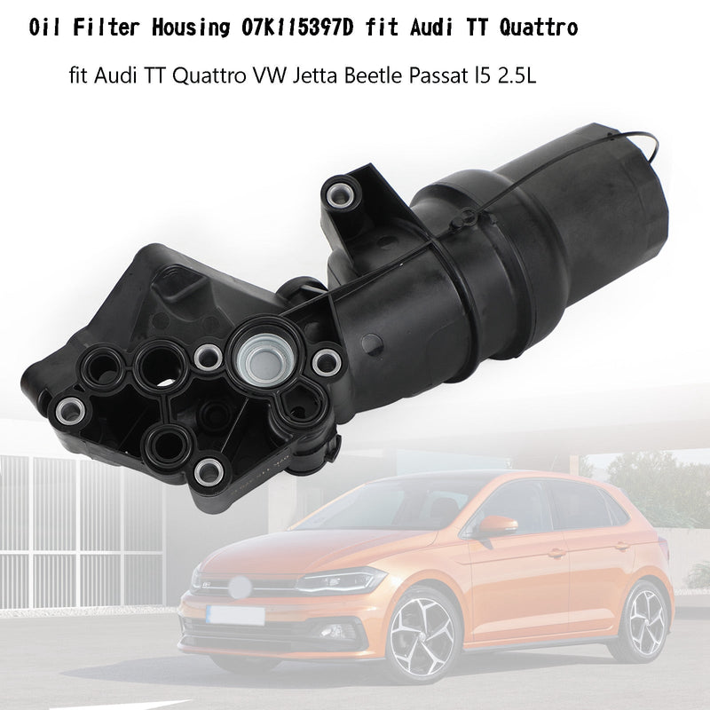 Obudowa filtra oleju 07K115397D pasuje do Audi TT Quattro VW Jetta Beetle Passat l5 2,5L Generic