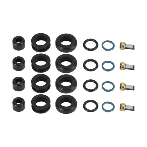 Kit de sello de reparación de inyector de combustible, 4 Uds., 1001-87F90, compatible con Toyota Corolla 1.8L, compatible con Lotus