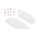 Tampa protetora da lente do farol dianteiro se encaixa Yamaha Yzf-R6 Yzf R6 98-02 Azul Genérico