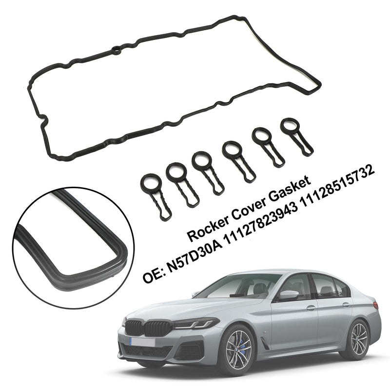 Junta da tampa da válvula para BMW 530D 3.0D 09-17 N57D30A 11127823943 11128515732 Genérico