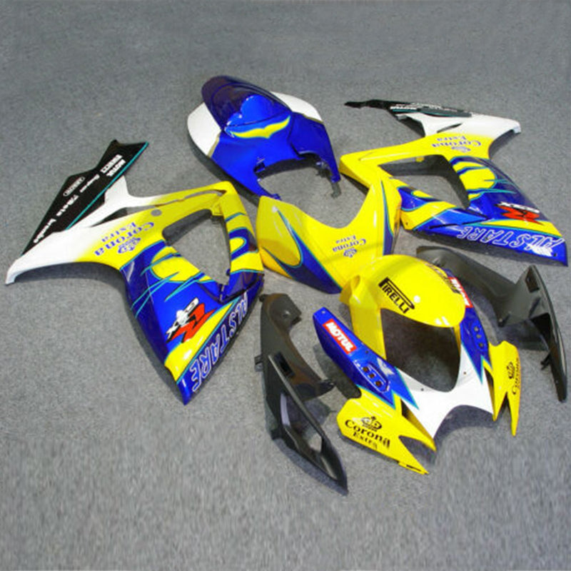 Suzuki GSXR 600 750 2006-2007 K6 Yellow Generic Fairing Kit