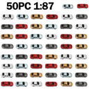 50kpl Ho pienoismalli auto 1:87 rakennustoiminta maisema-arkkitehtuurimalli