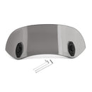 Motorrad verstellbarer Clip auf Windschutzscheibenverlängerung Spoiler Windabweiser grau generisch