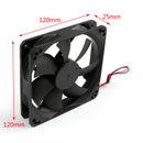 DC borstlös kylning PC Datorfläkt 12V 12025s 120x120x25mm 0,2A 2 Pin