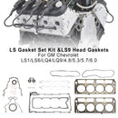 Kit de conjunto de juntas LS e juntas de cabeçote LS9 para GM Chevrolet LS1/LS6/LQ4/LQ9/4.8/5.3/5.7 genérico