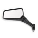 PAR DE ESPELHOS NOVO Preto Esquerda Direita Espelho 8MM 10MM Para Motocicleta Moto Genérico