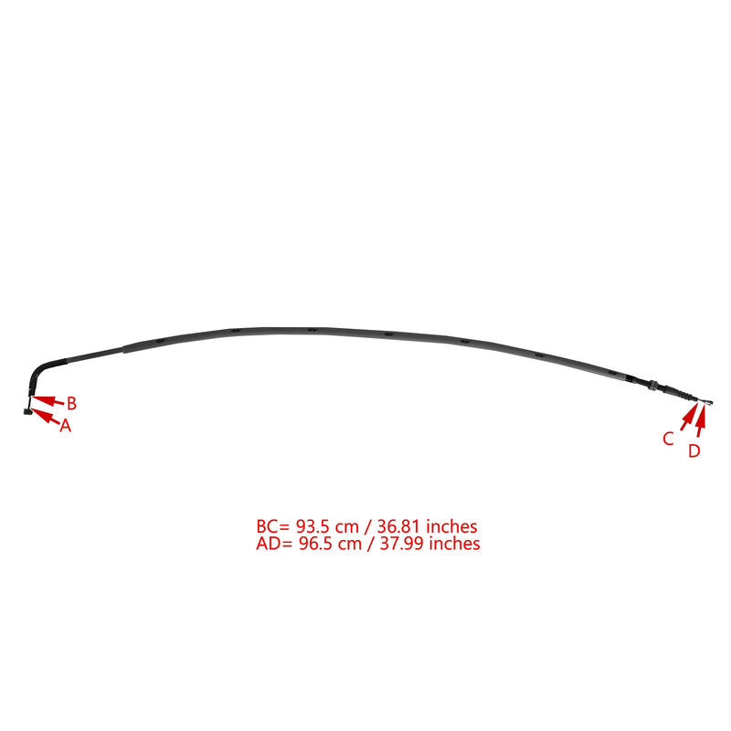 Reemplazo del cable del embrague de la motocicleta adecuado para Kawasaki NINJA 400 2018-2020 Genérico