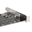 Placa de expansão do adaptador M.2 NVME SSD para PCI-E 4.0 X16 suporta PH44 2280 2242