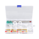 30 stk TIG-svejsning Stubby gaslinse Pyrex kopsæt passer til TIG WP-17/18/26 brænder