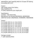 2007–2010 Chrysler Sebring 2,4 l L4, 2,7 l V6, 3,5 l V6 Verriegelungsbaugruppe, Motor 68028392AA