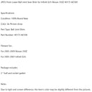 2 kpl etupallonivelen etulevy, joka sopii malliin Infiniti G35 Nissan 350Z 40173-AC500 Generic